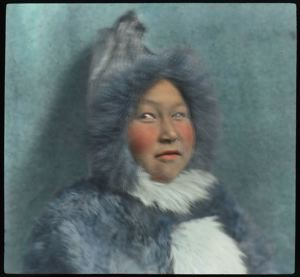 Image of Woman in Kapitah, North Greenland. Ah-now-ka's wife.
